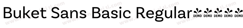 Buket Sans Basic Regular字体转换